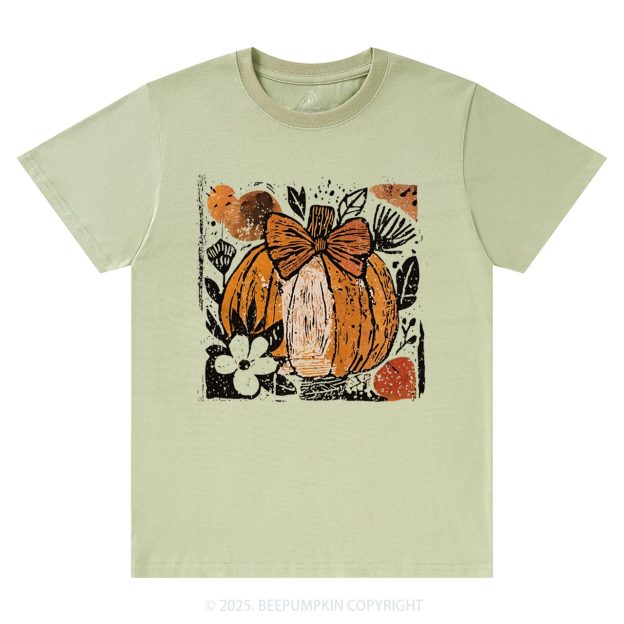 Pumpkin Boho Floral T-Shirts Beepumpkin