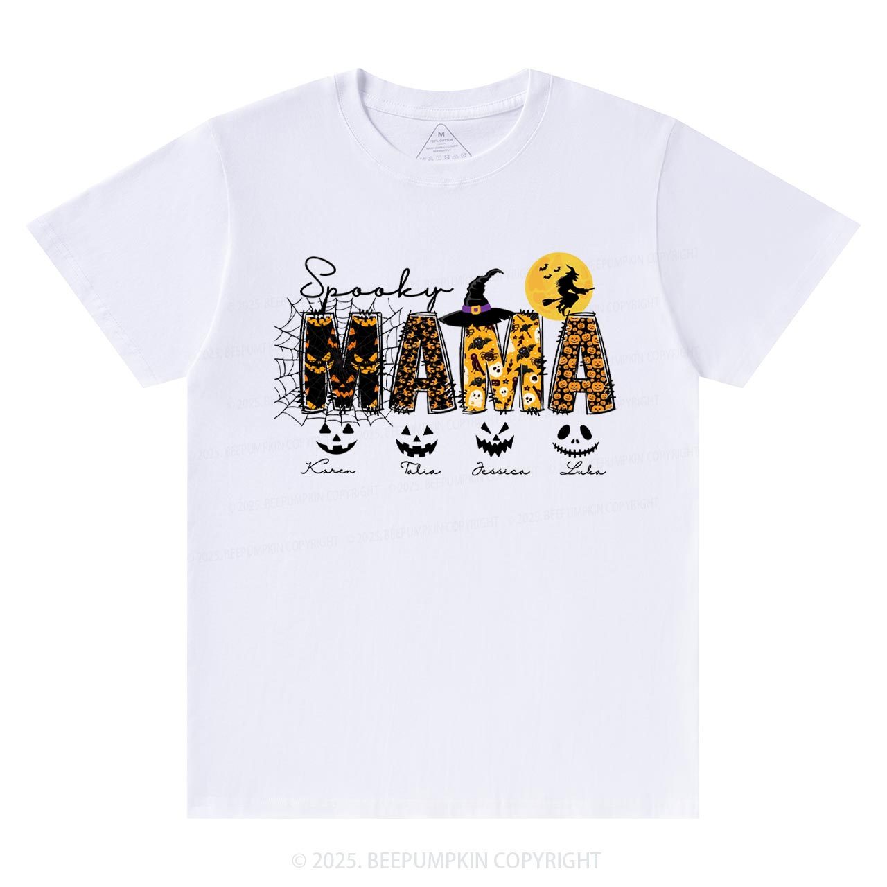 Personalized Spooky Mama T-Shirts Beepumpkin