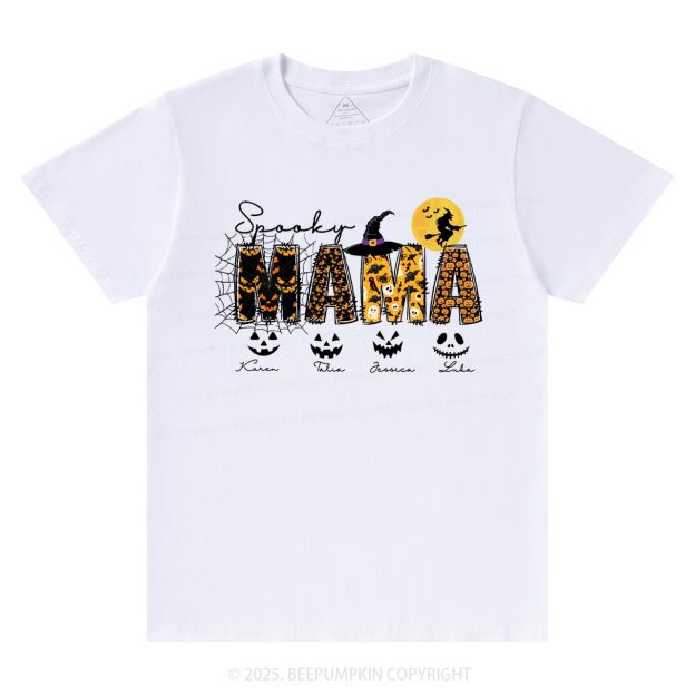 Personalized Spooky Mama T-Shirts Beepumpkin