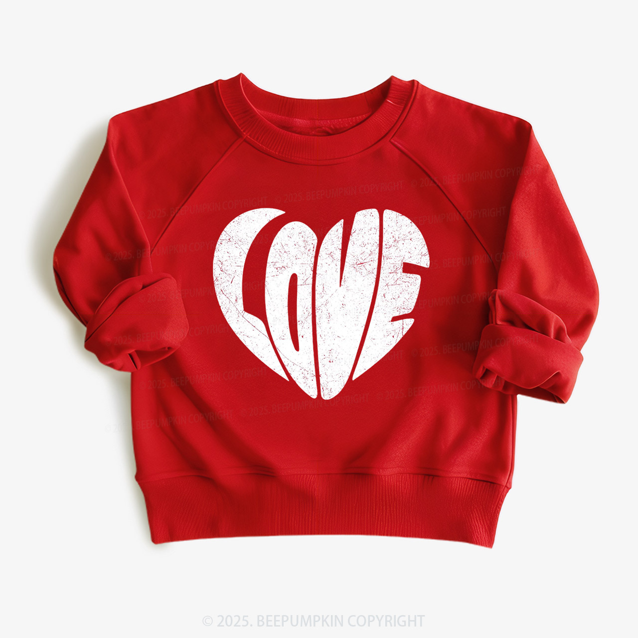 Retro Love Heart Valentine's Day Kid's Sweatshirt