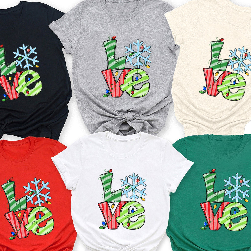Snow Love Christmas Family Matching Shirt