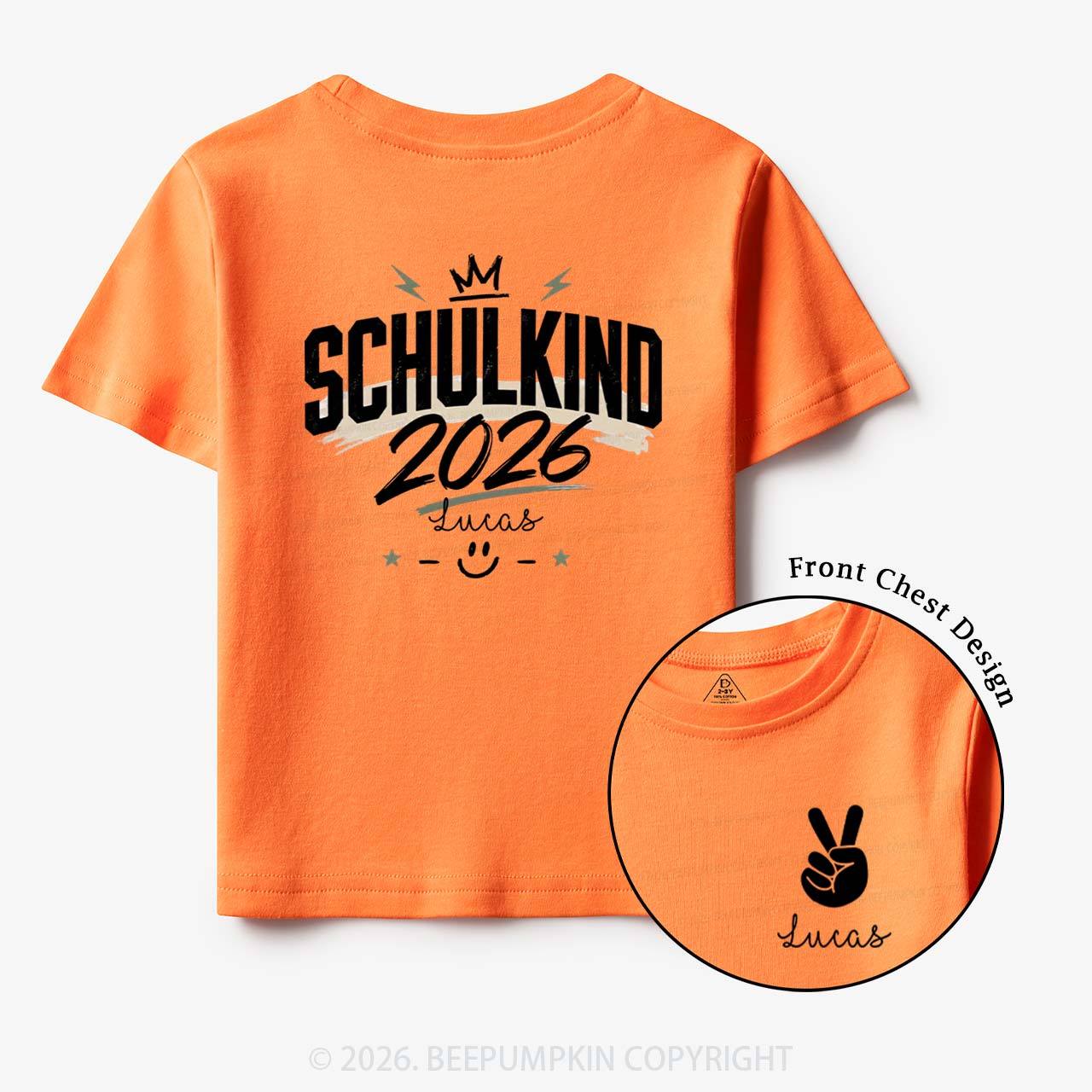 Personalized I'm a Schoolchild Toddler&Kid's Tees