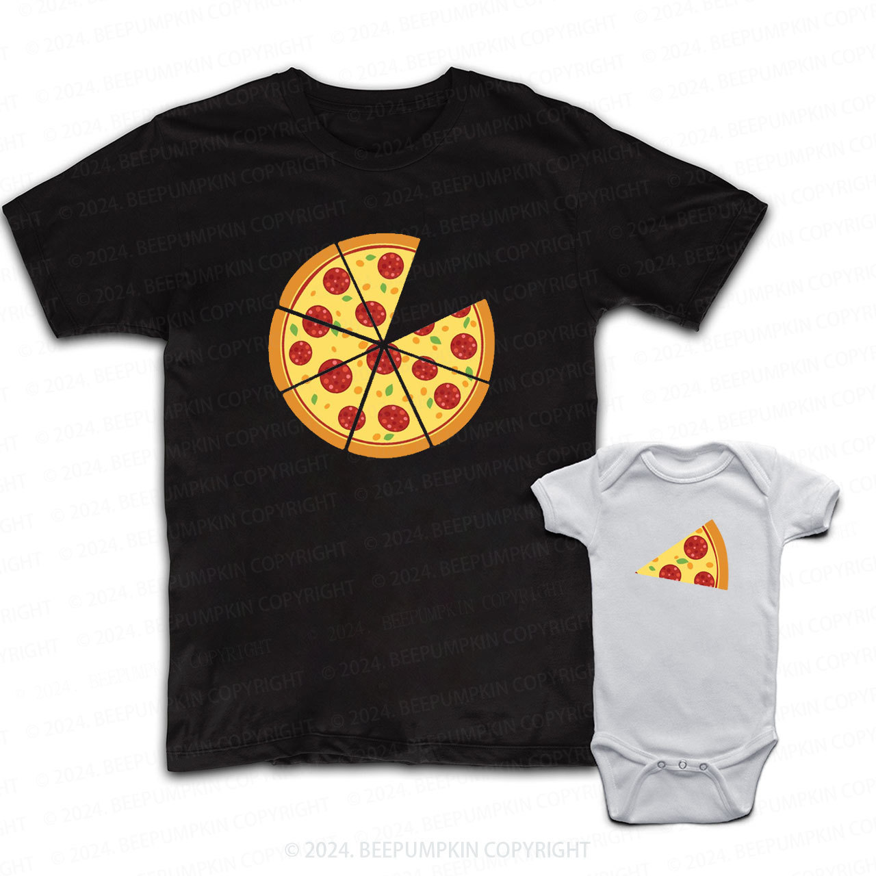 Funny Pizza Daddy And Me Matching Shirt