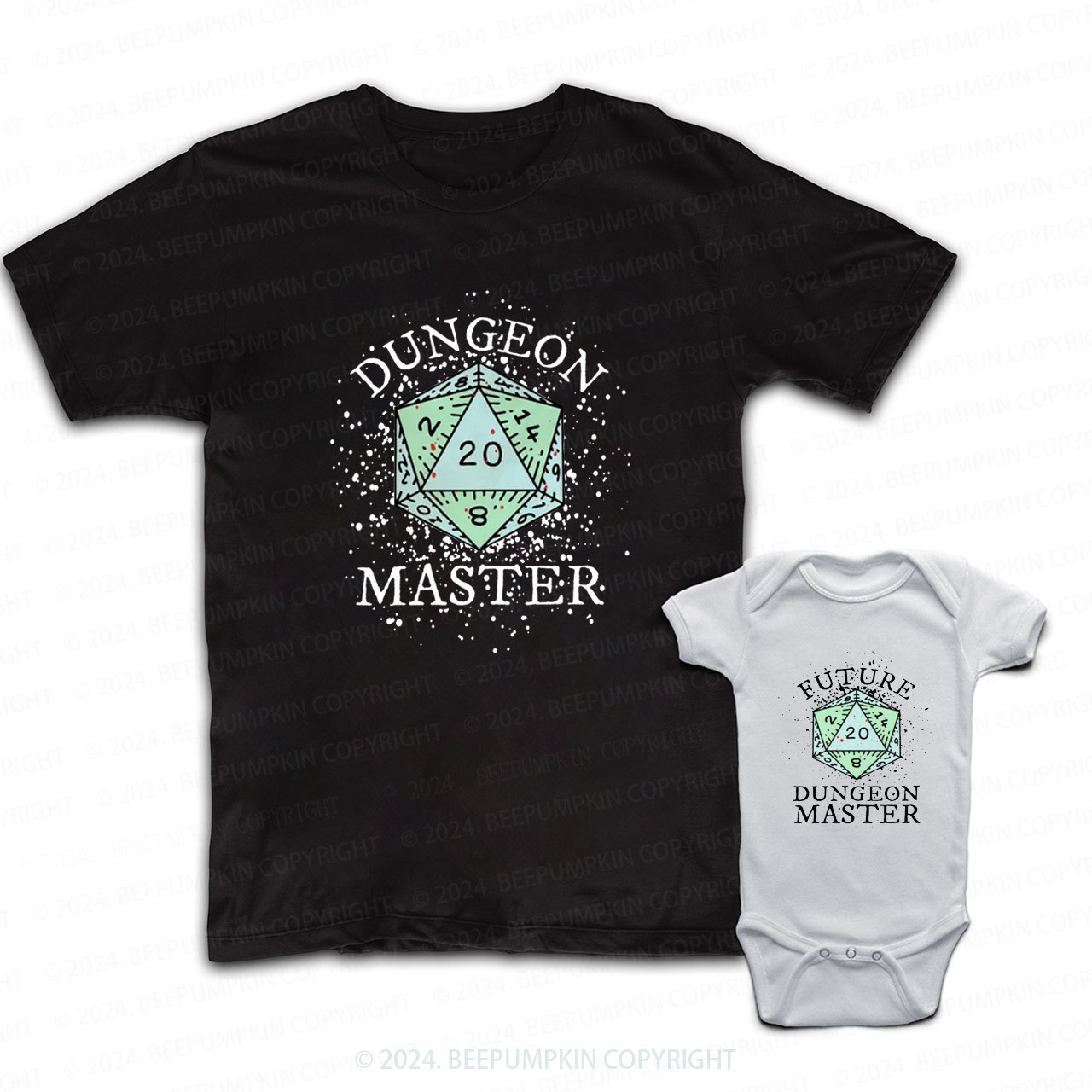 Dungeon And Dragons Daddy And Me Matching Shirt