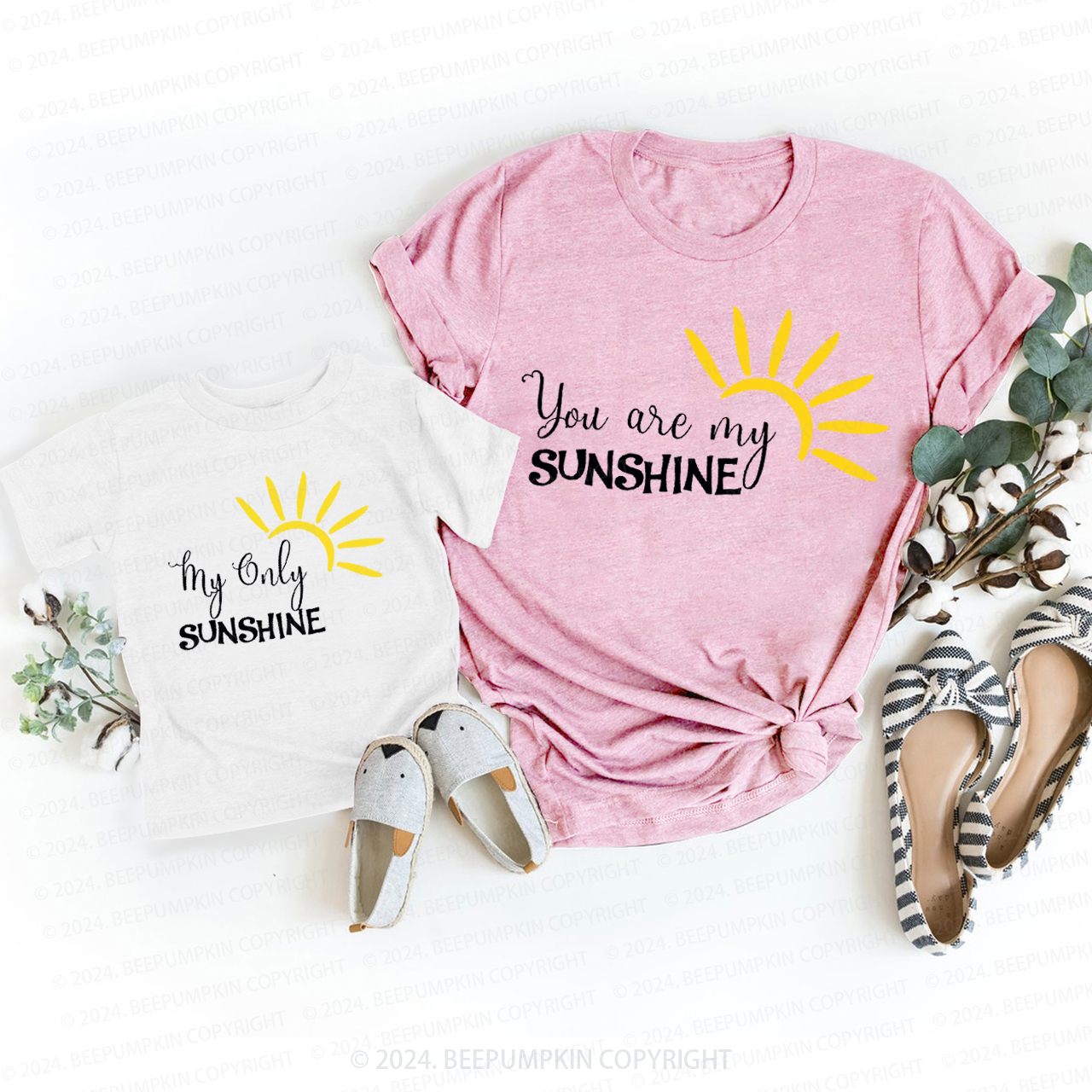 You Are My SunshineT-Shirts For Mom&Me