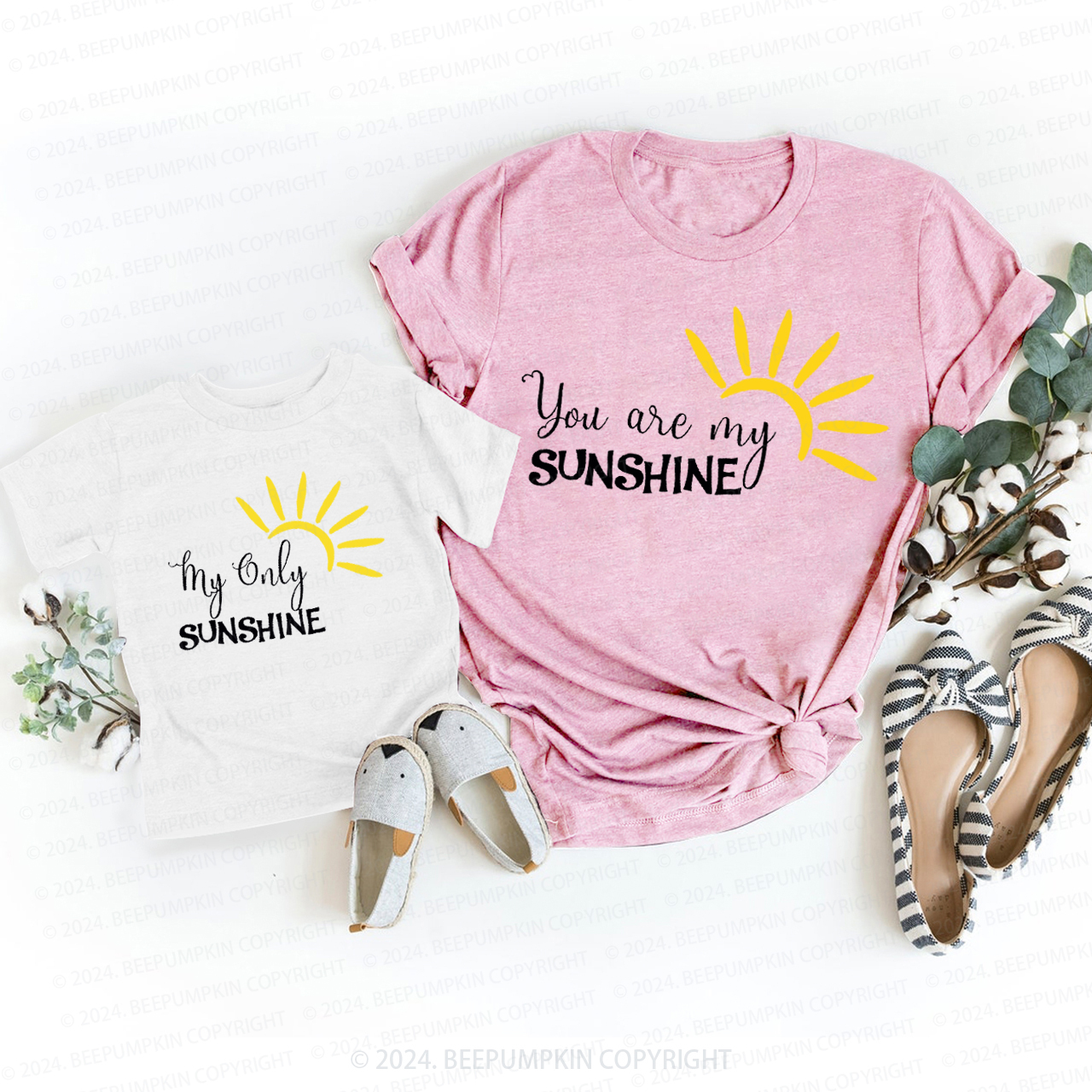 You Are My SunshineT-Shirts For Mom&Me