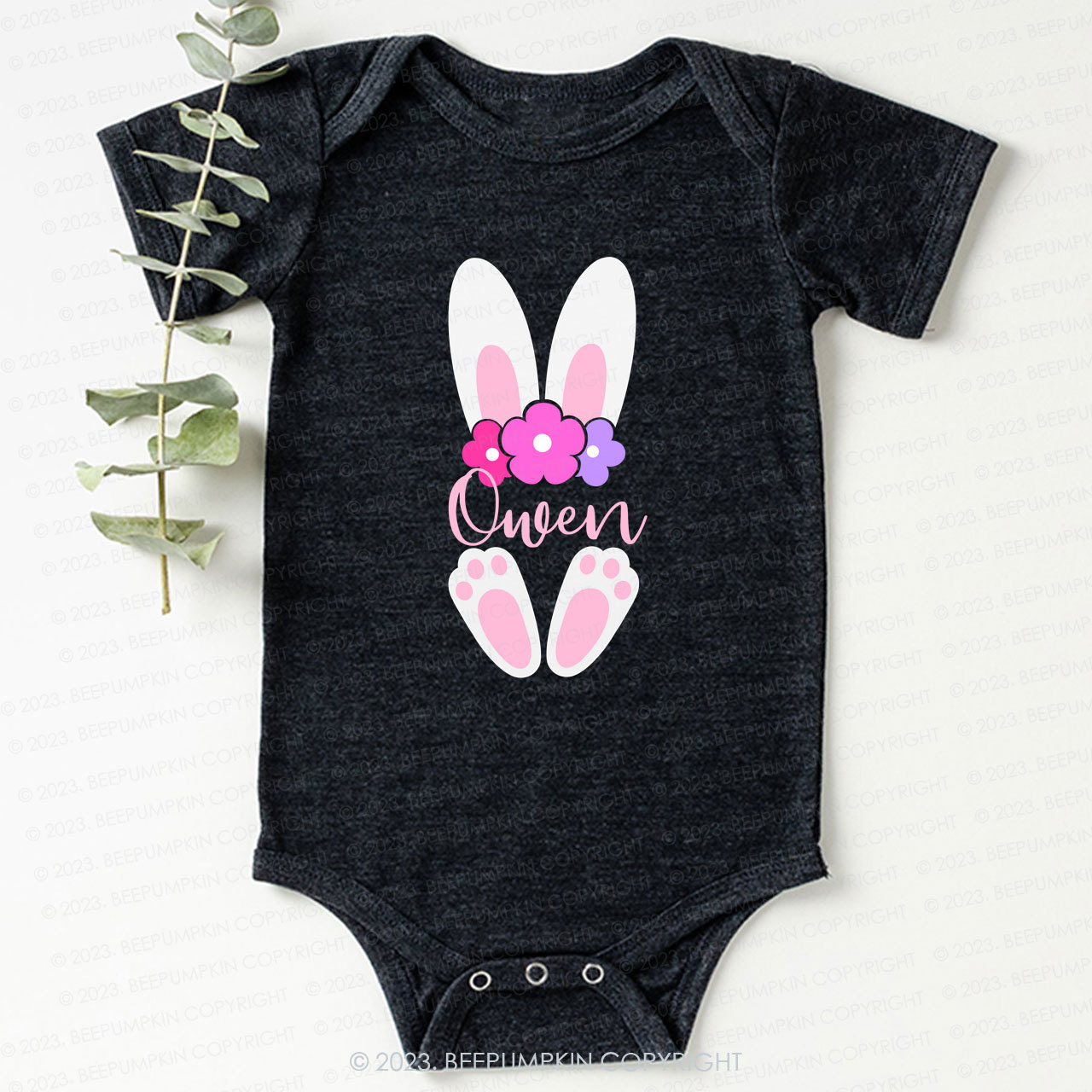Easter Cute Rabbit Bodysuit For Baby