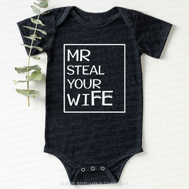 Mr Steal Your Heart Bodysuit For Baby 