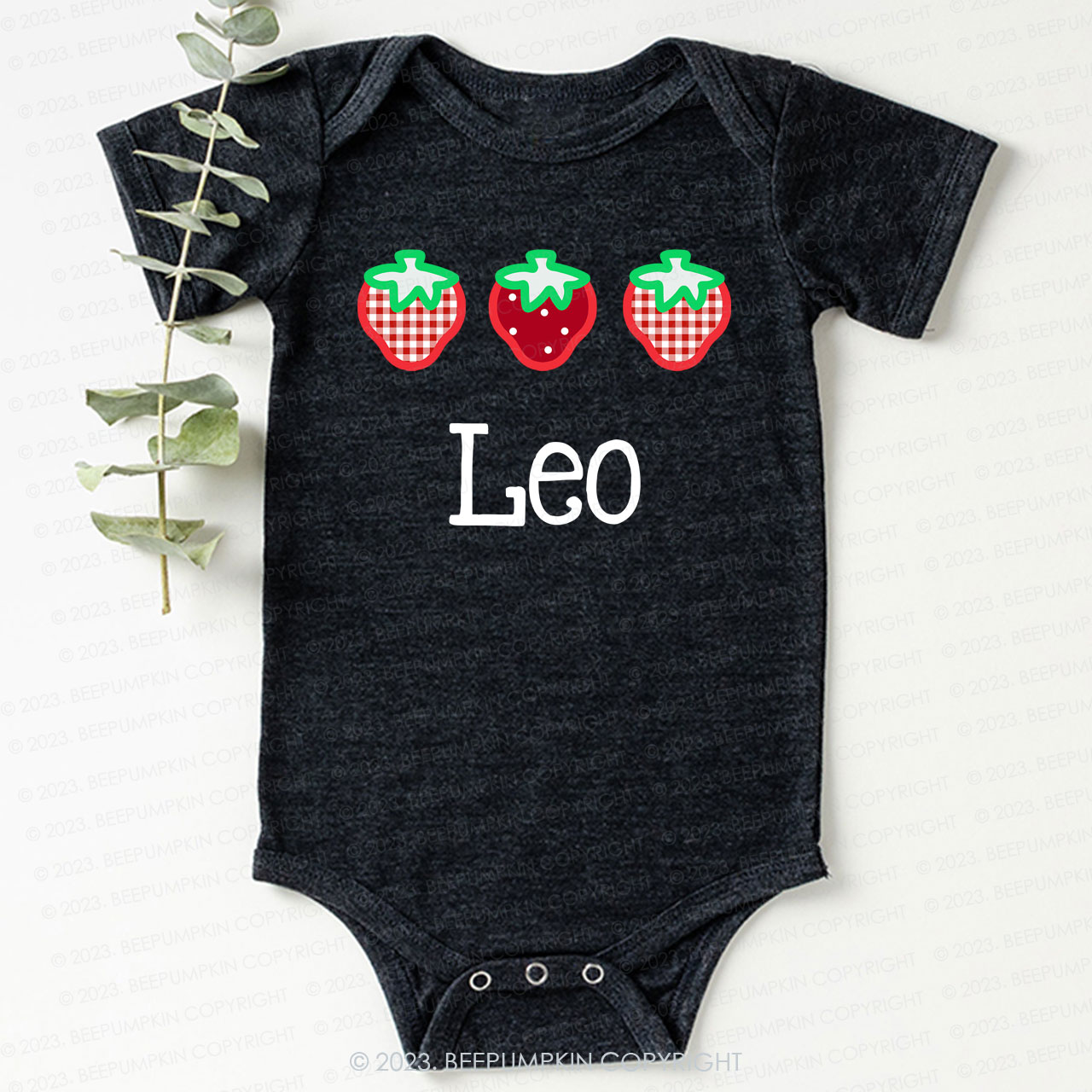 Strawberry Picking Bodysuit For Baby 