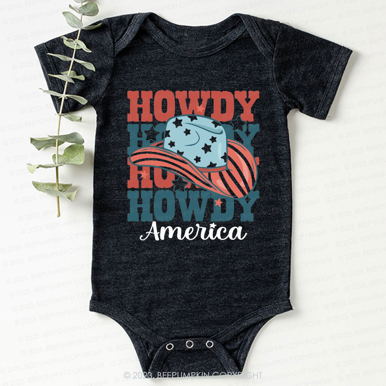 Howdy Cowboy Bodysuit For Baby 