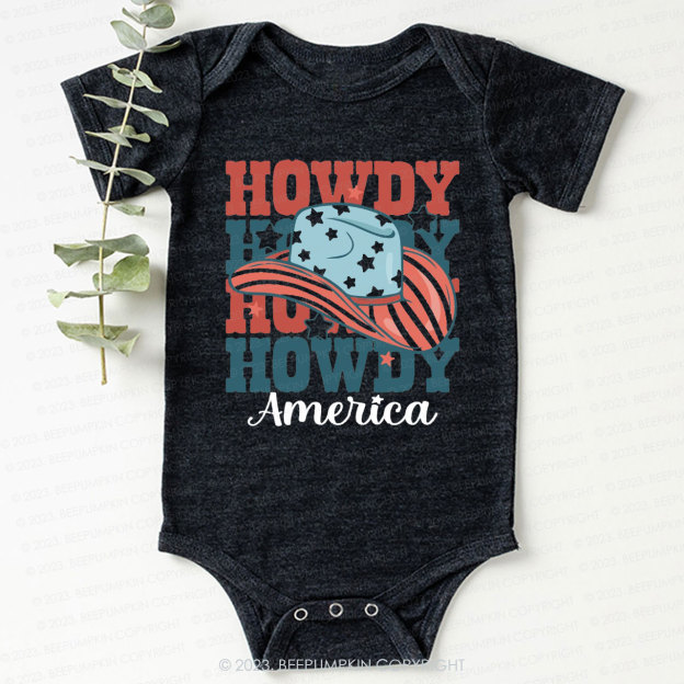Howdy Cowboy Bodysuit For Baby 