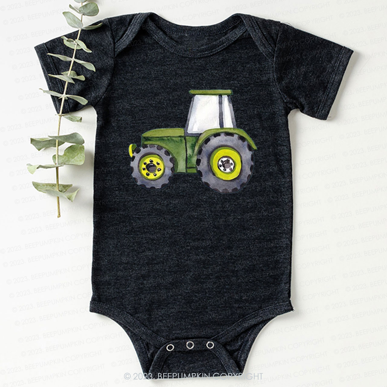 Cute Tractor Lover Bodysuit For Baby 