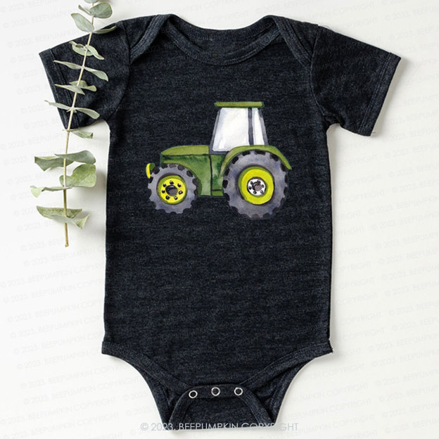 Cute Tractor Lover Bodysuit For Baby 