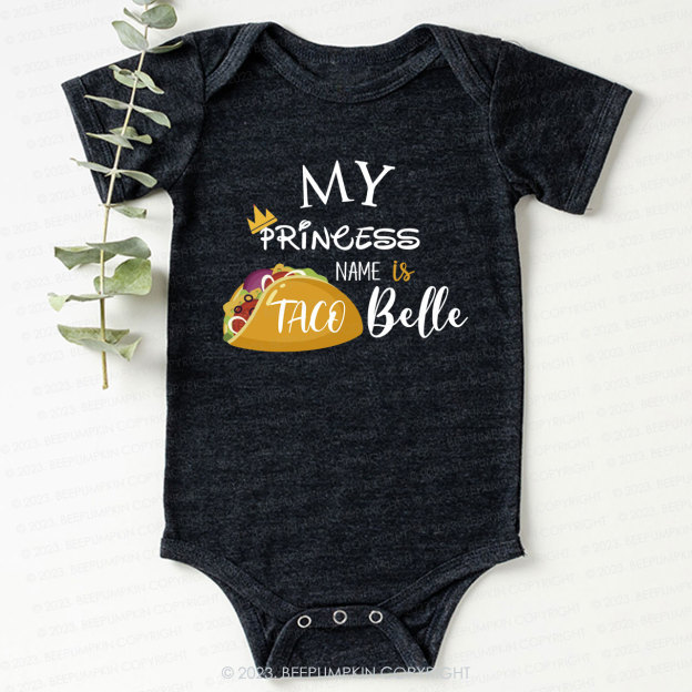 My Princess's Name Bodysuit For Baby 