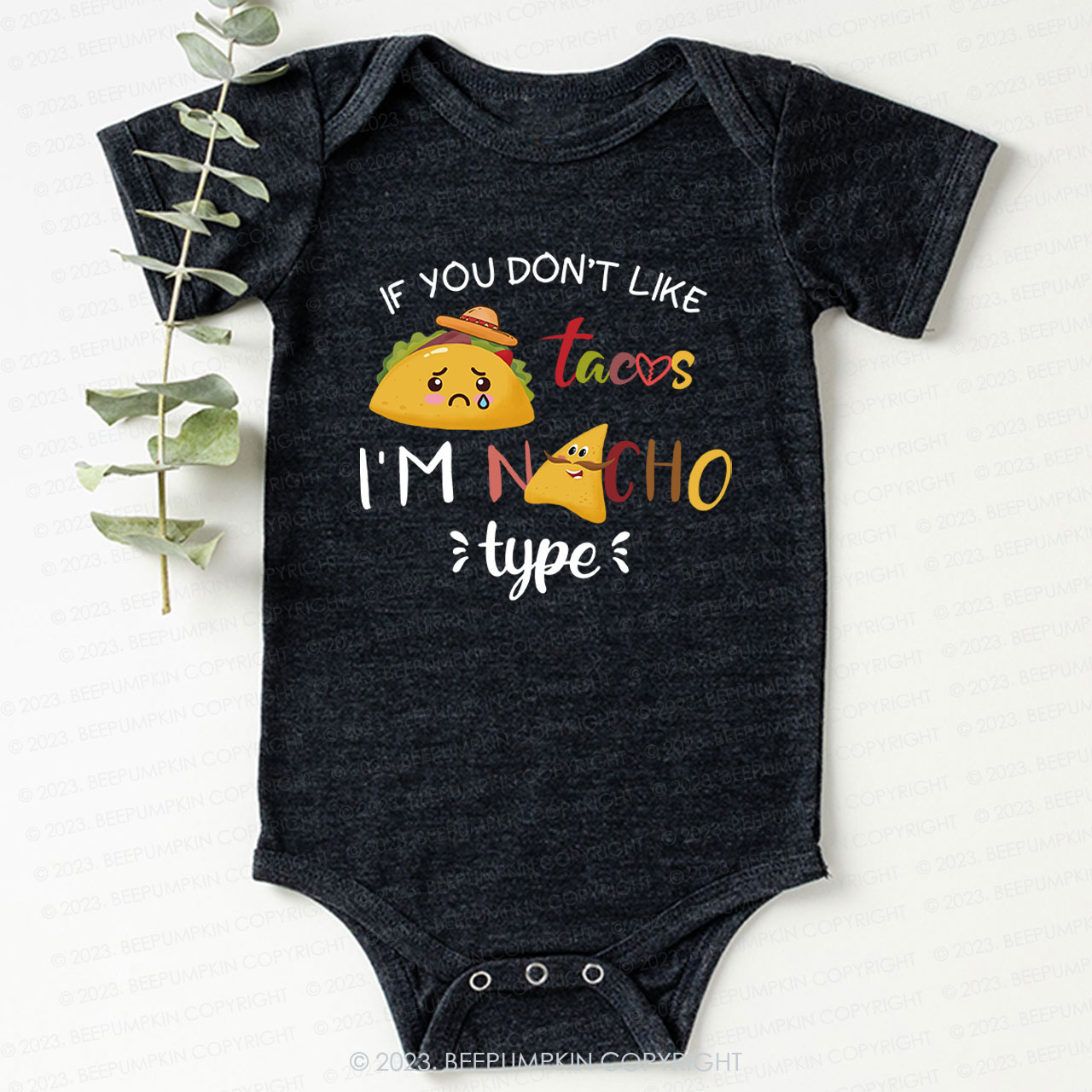Cute Taco Slogan Bodysuit For Baby 7