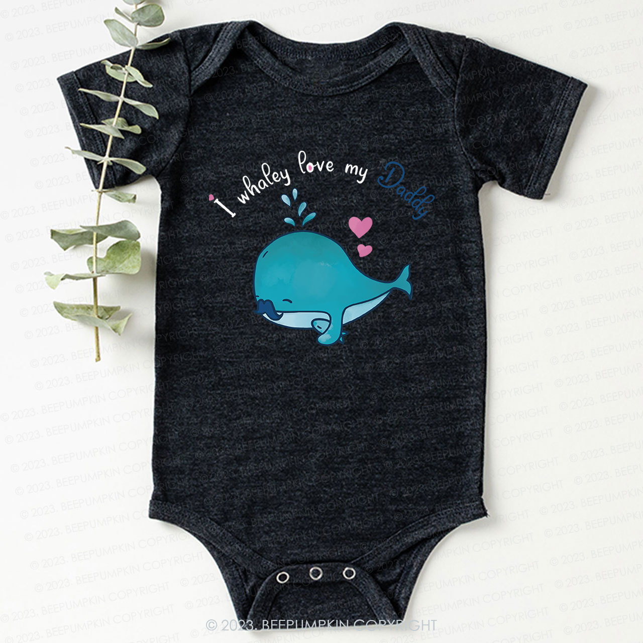 I whalely love my daddy Bodysuit For Baby 