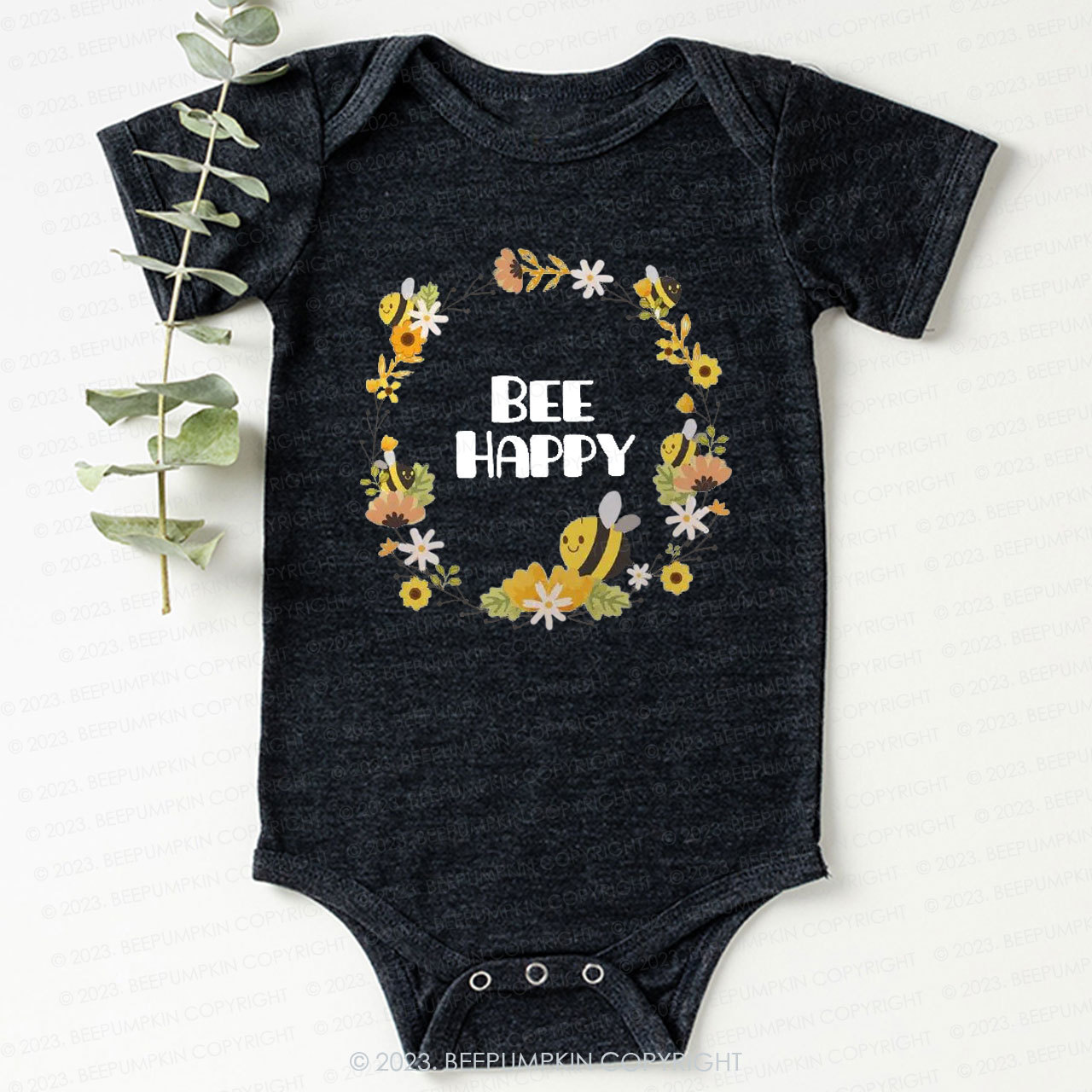 Bee Happy Bodysuit For Baby 