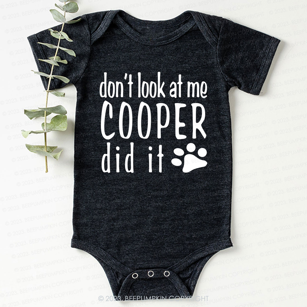 Personalized Don’t Look At Me Baby Bodysuit For Baby 