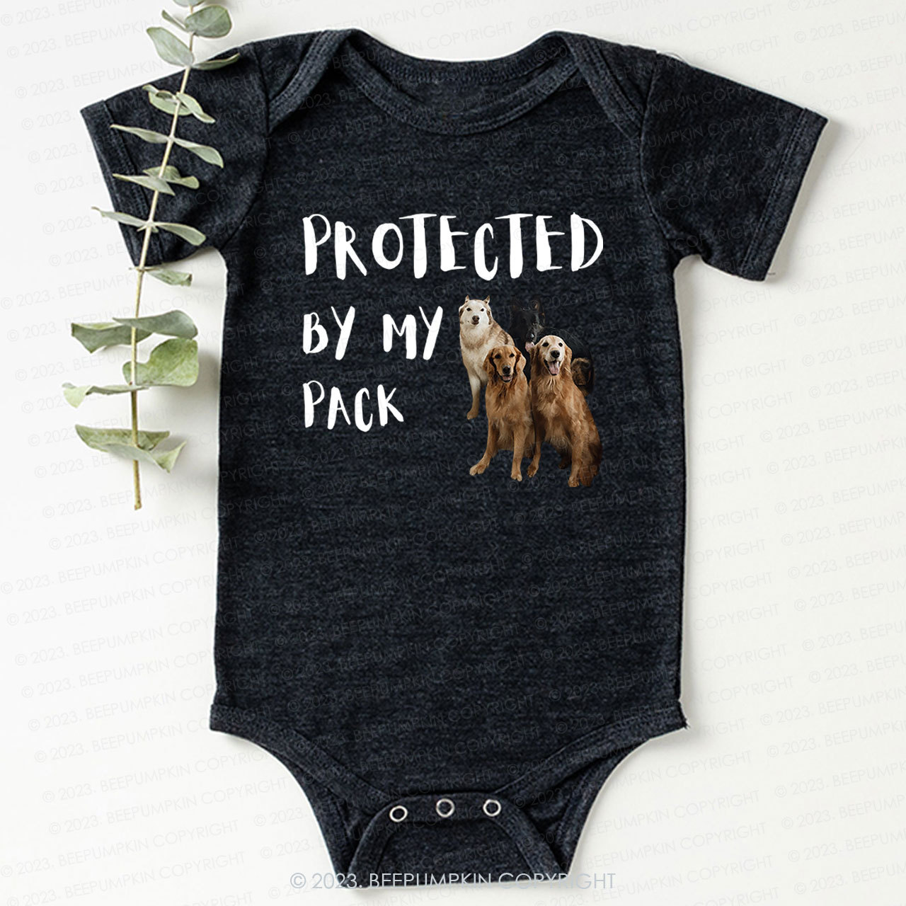 Personalized Pets Pack Bodysuit For Baby 
