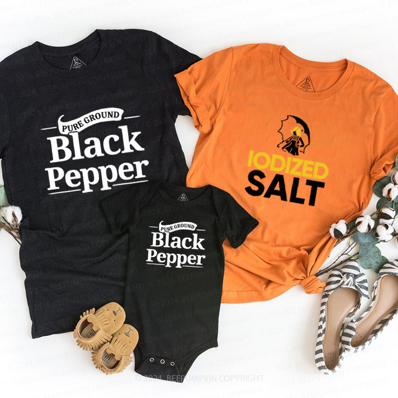 Cute Salt And Pepper Family Matching Shirts