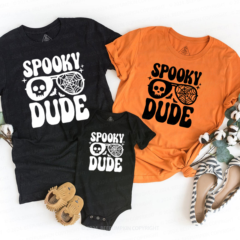 Spooky Dude Halloween Family Matching Shirts