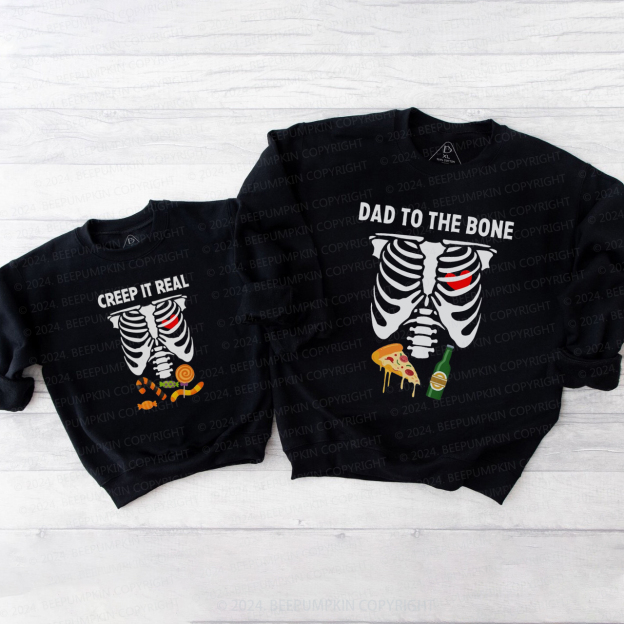 Bone Element Halloween Group Family Matching Sweatshirt