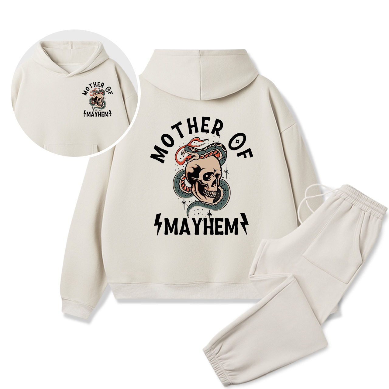 Personalized Edgy Dad Family Matching Hoodie Set