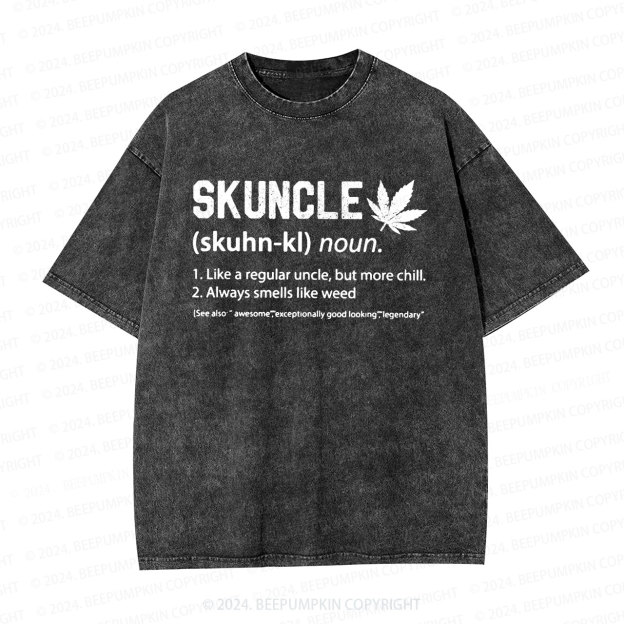  Skuncle Definition Uncle Washed T-Shirts 