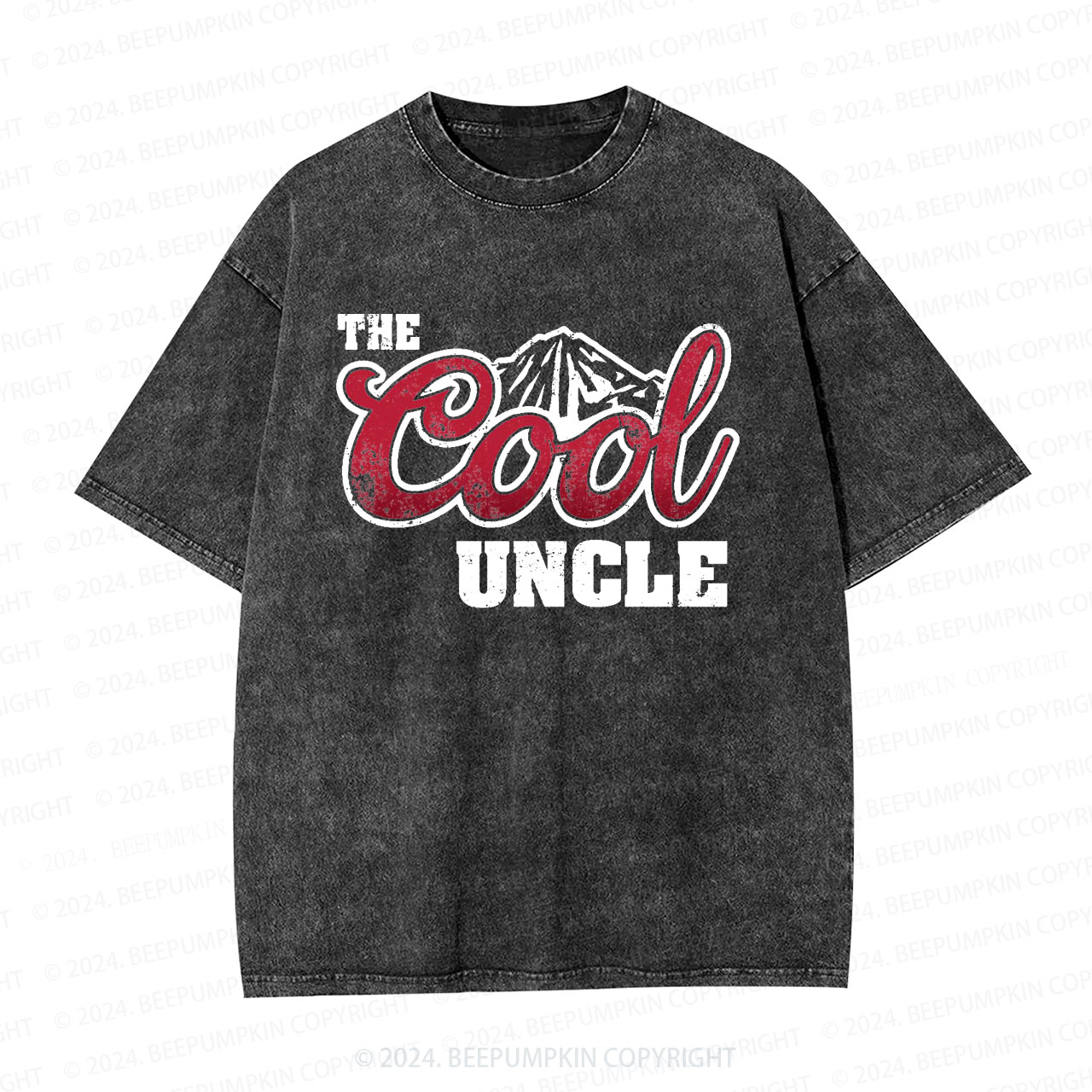The Cool Uncle Funny Uncle Washed T-Shirts 