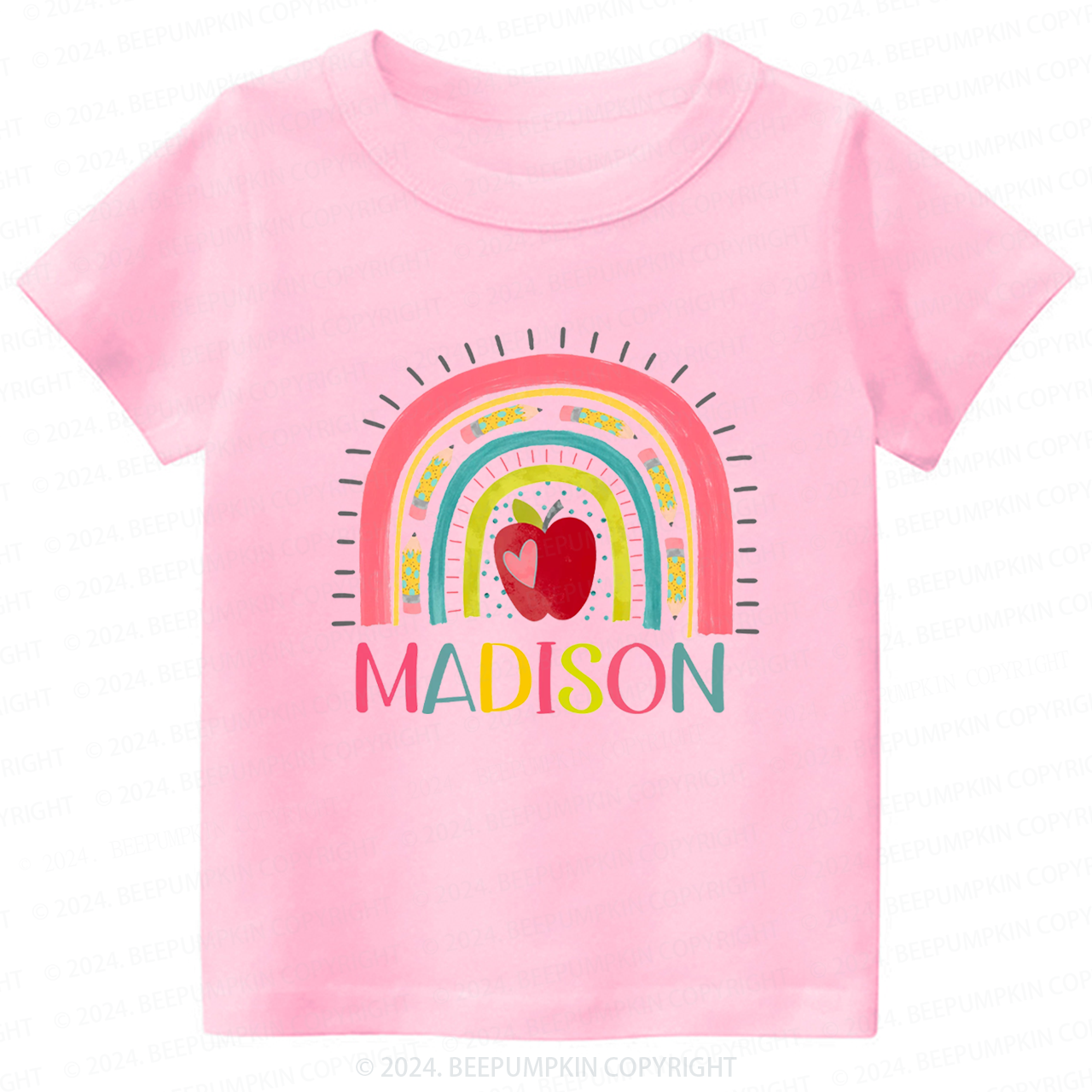 Personalized Rainbow Back To School Shirt 