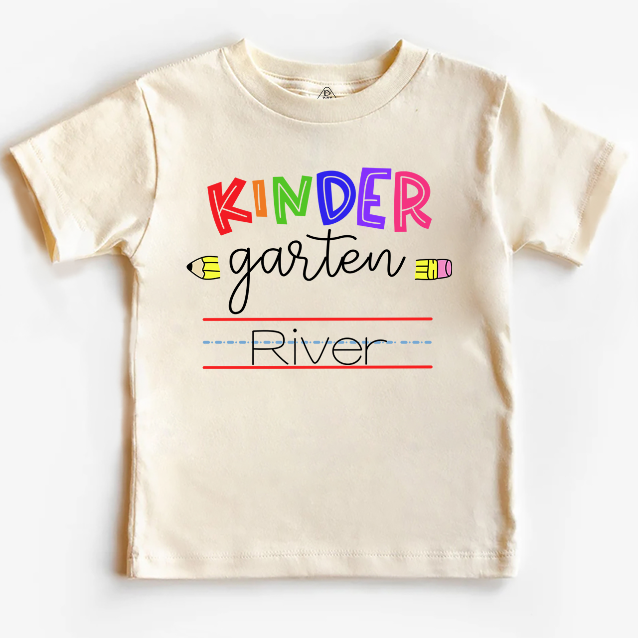 Personalized Kindergarten Line Name Shirt