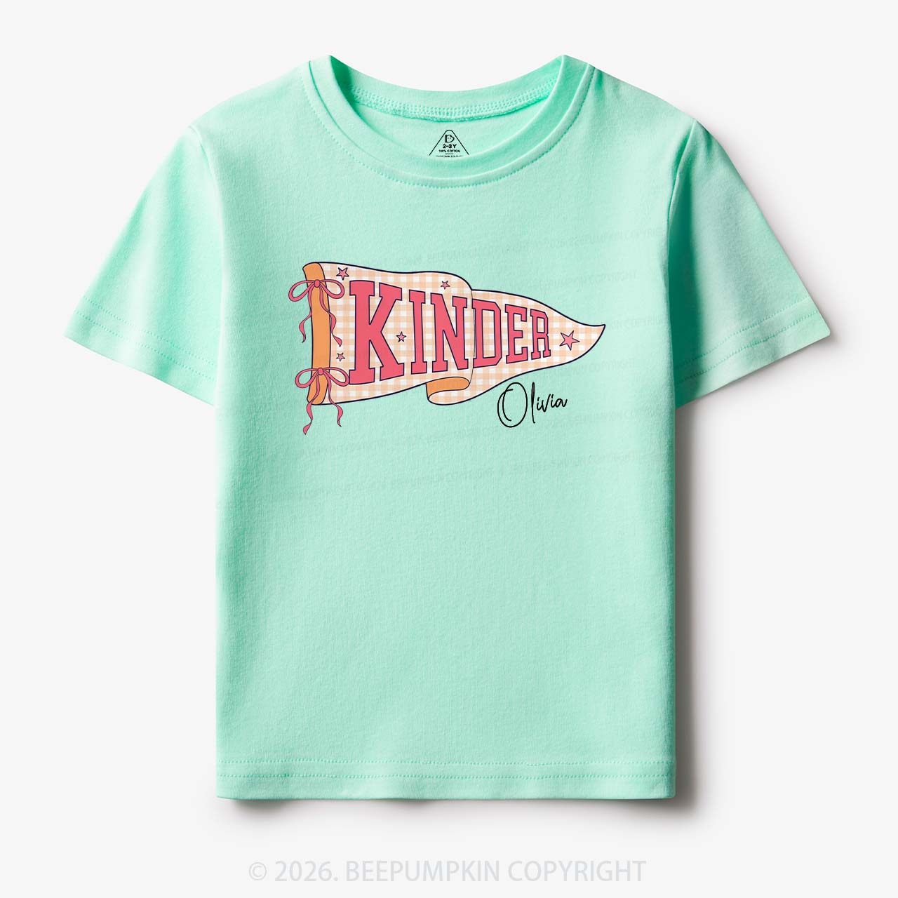 Personalized Name Grade Flag Collection Toddler&Kid's Tees