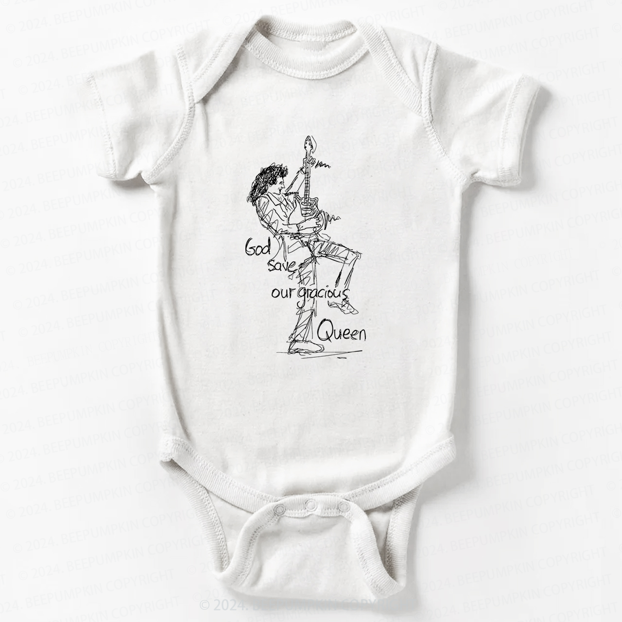 Rock Man Art Bodysuit For Baby 8