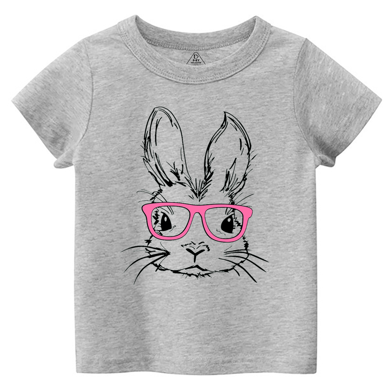 Easter Bunny With Pink Glasses Toddler&Kid's Tees Beepumpkin