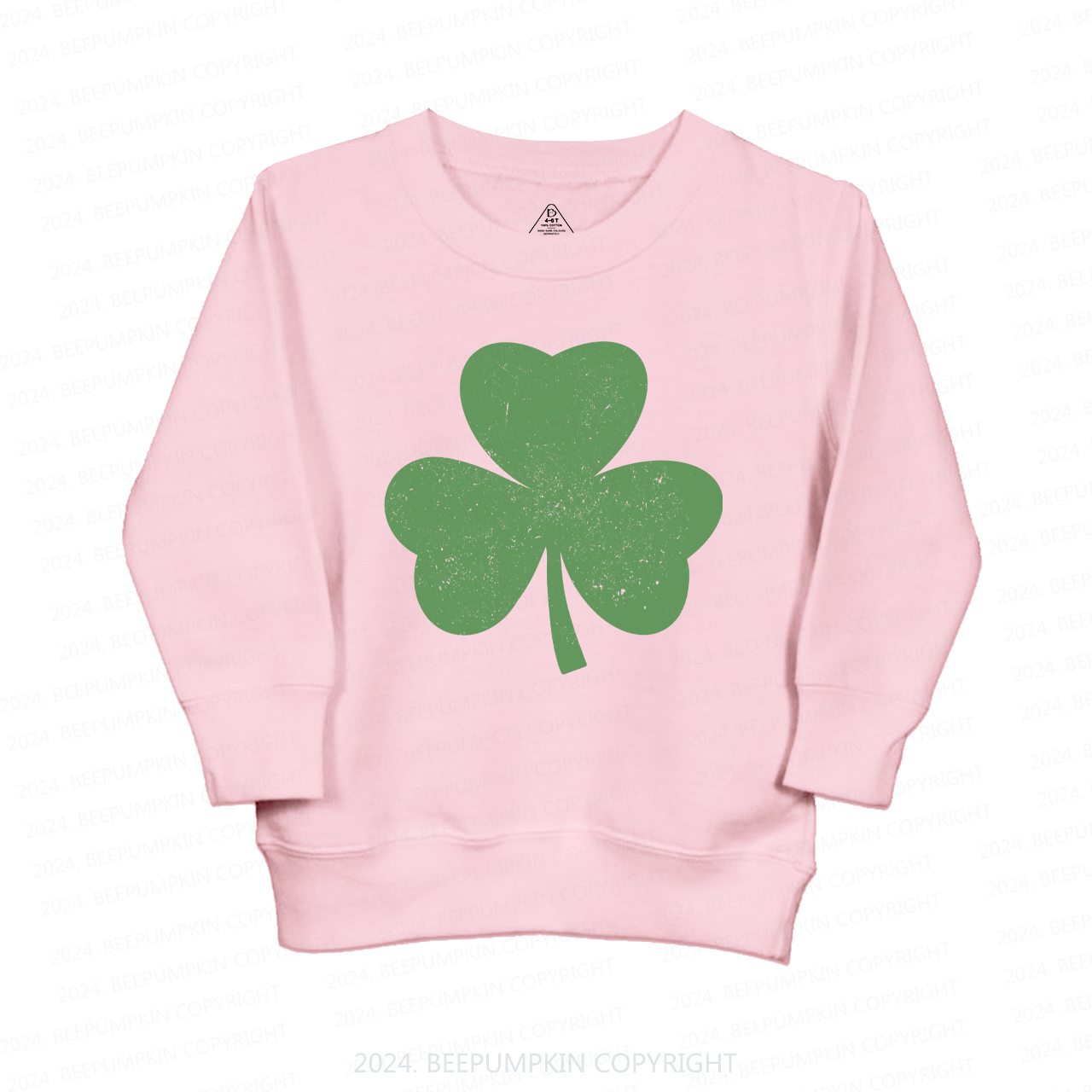 Three Leaves Clover St.Patricks Day Kids Sweatshirt
