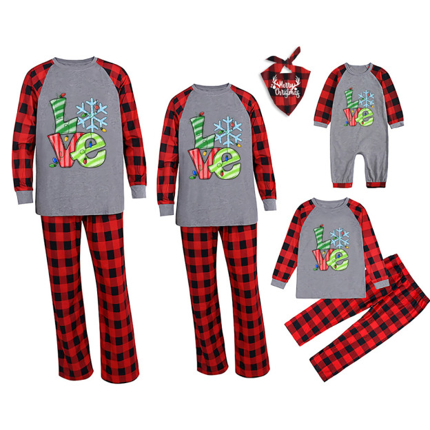 Snow Love Christmas Family Pajamas