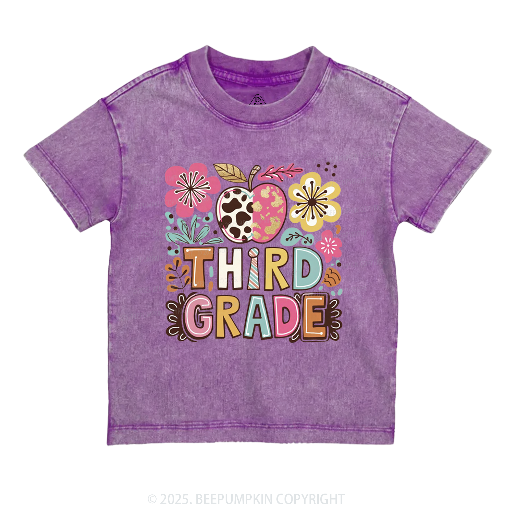 Personalized Apple Blossoms Toddler&Kids Washed Tees