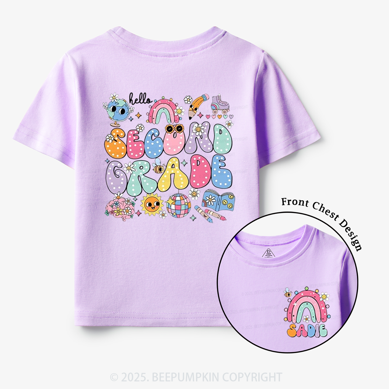 Personalized My World Toddler&Kid's Tees Beepumpkin