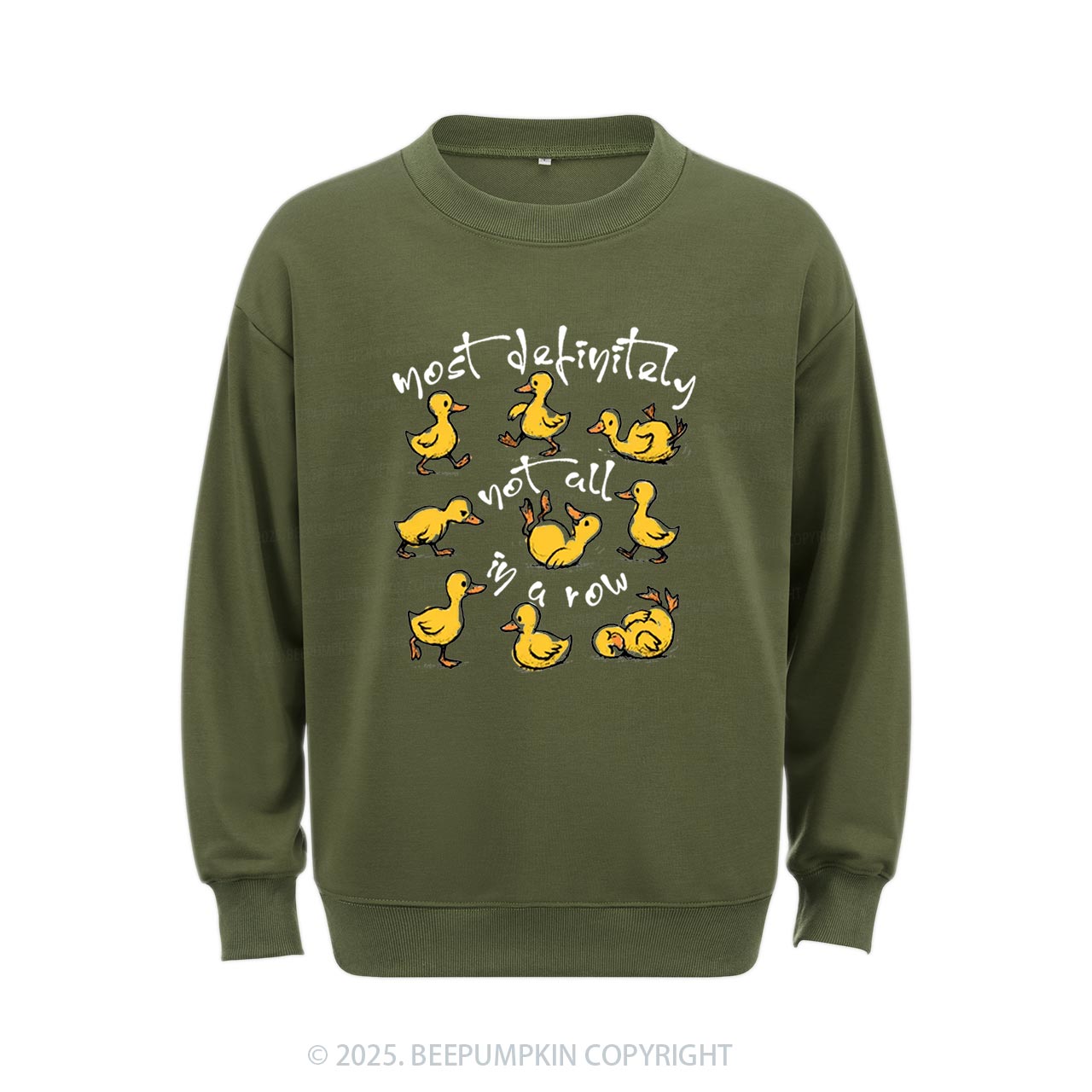 Funny Ducks Not All In A Row Sweatshirt Beepumpkin