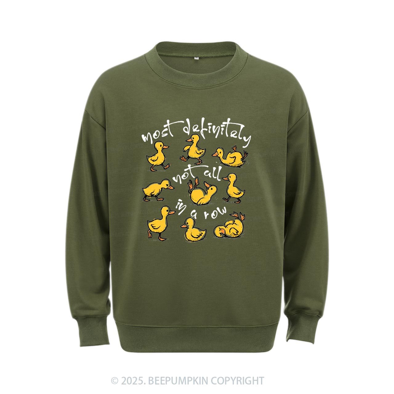 Funny Ducks Not All In A Row Sweatshirt Beepumpkin