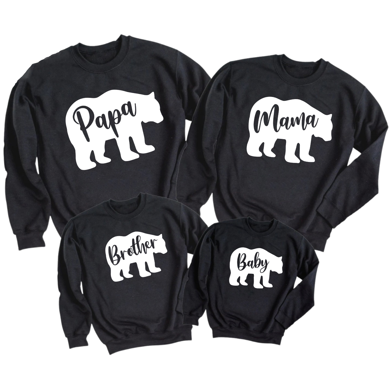 Bear Group Family Matching Sweatshirts