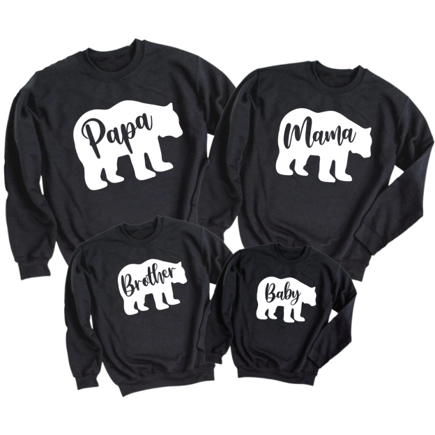 Bear Group Family Matching Sweatshirts