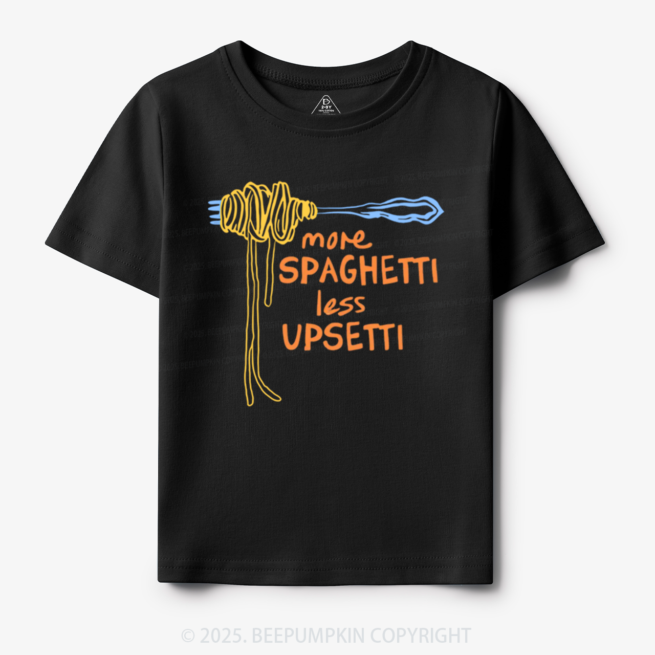 More Spaghetti Less Upsetti Toddler&Kid's Tees Beepumpkin 7