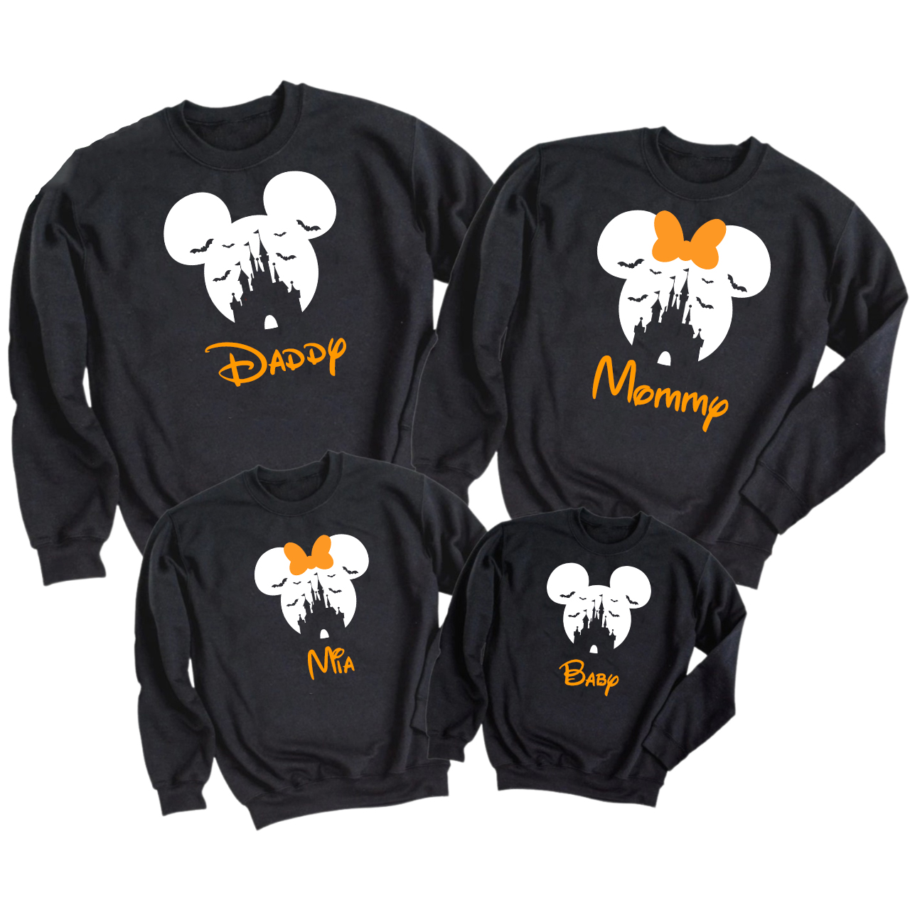 Minnie And Mickey Family Halloween Sweatshirt