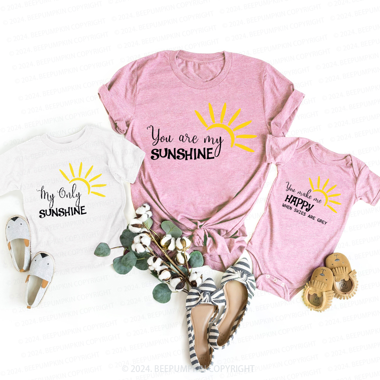 You Are My SunshineT-Shirts For Mom&Me