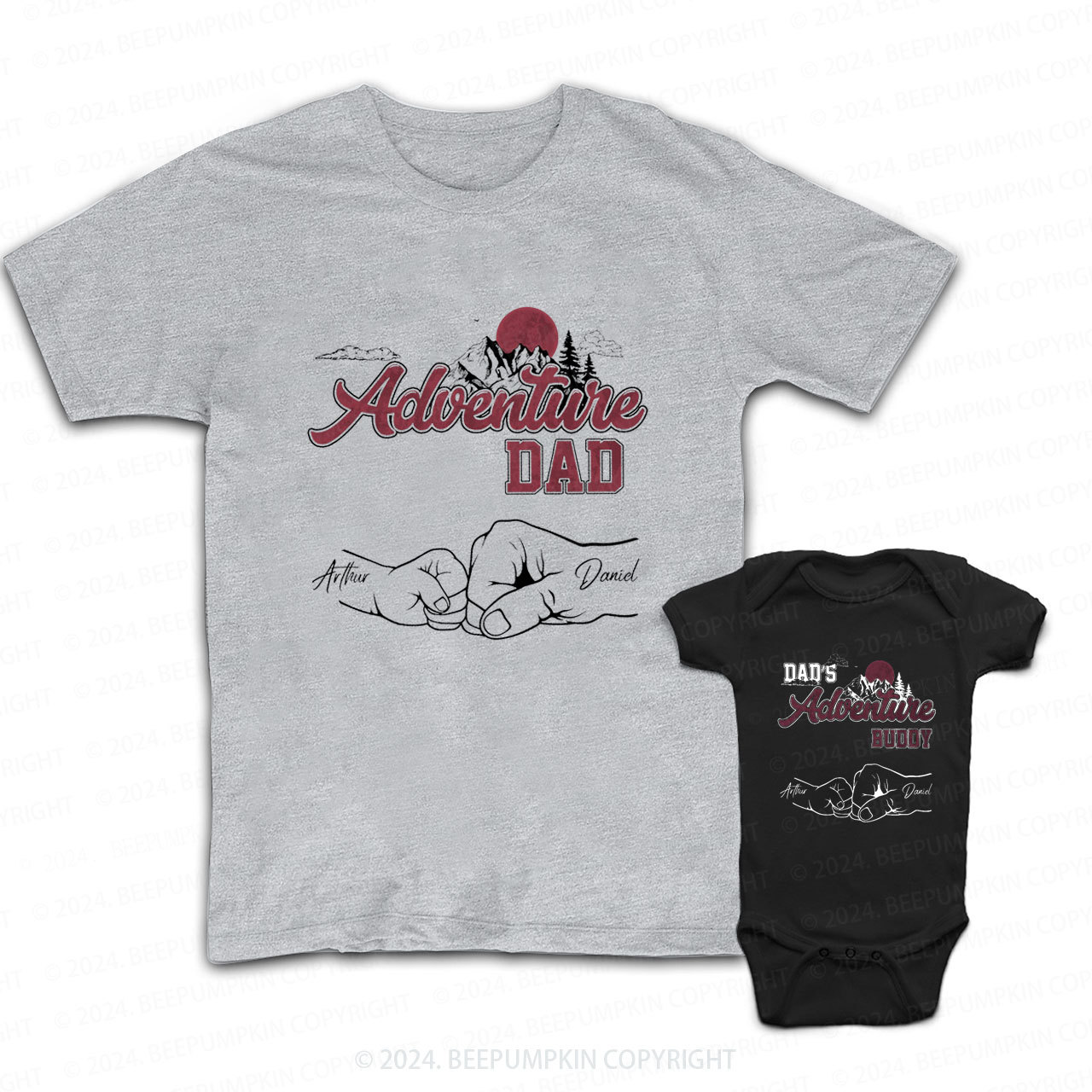 Adventure Buddy Daddy And Me Matching Shirt