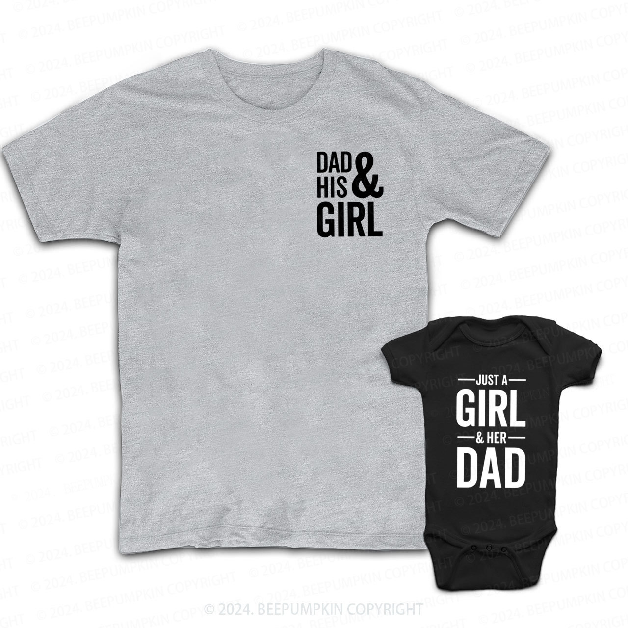 Just A Girl And Her Dad Daddy And Me Matching Shirt