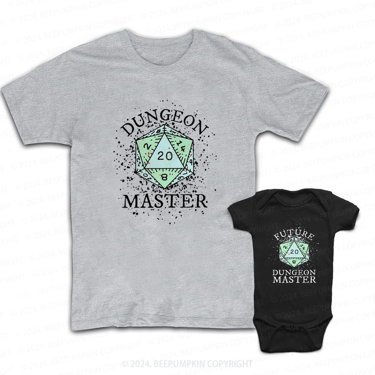 Dungeon And Dragons Daddy And Me Matching Shirt