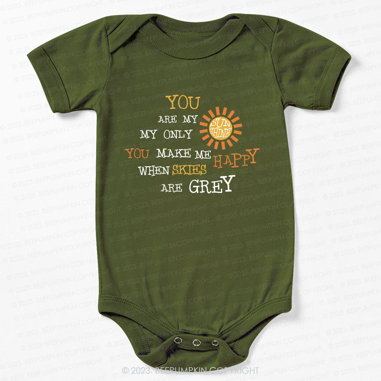 You Are My Sunshine Bodysuit For Baby 
