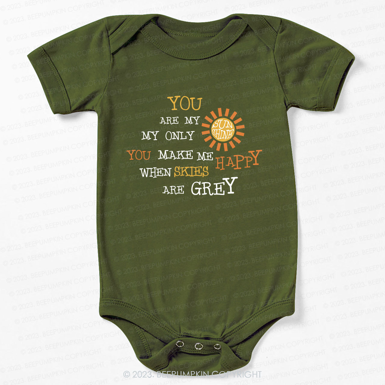 You Are My Sunshine Bodysuit For Baby 